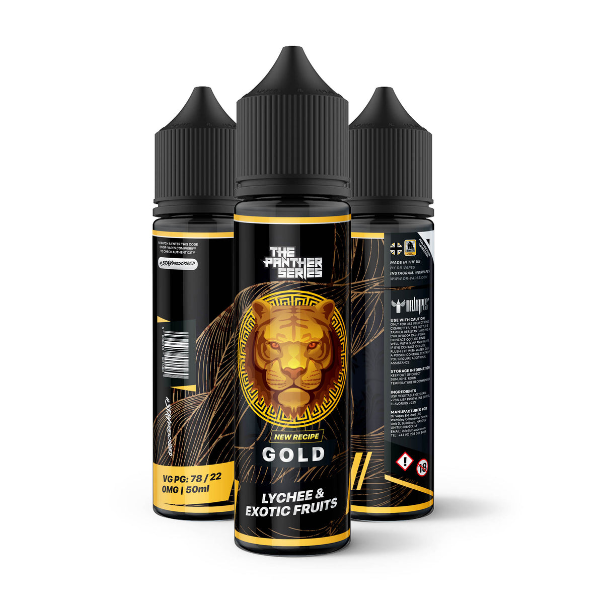 The Gold Panther 50ml | Dr. Vapes Dr Vapes The Gold Panther 50ml | Dr. Vapes Dr Vapes