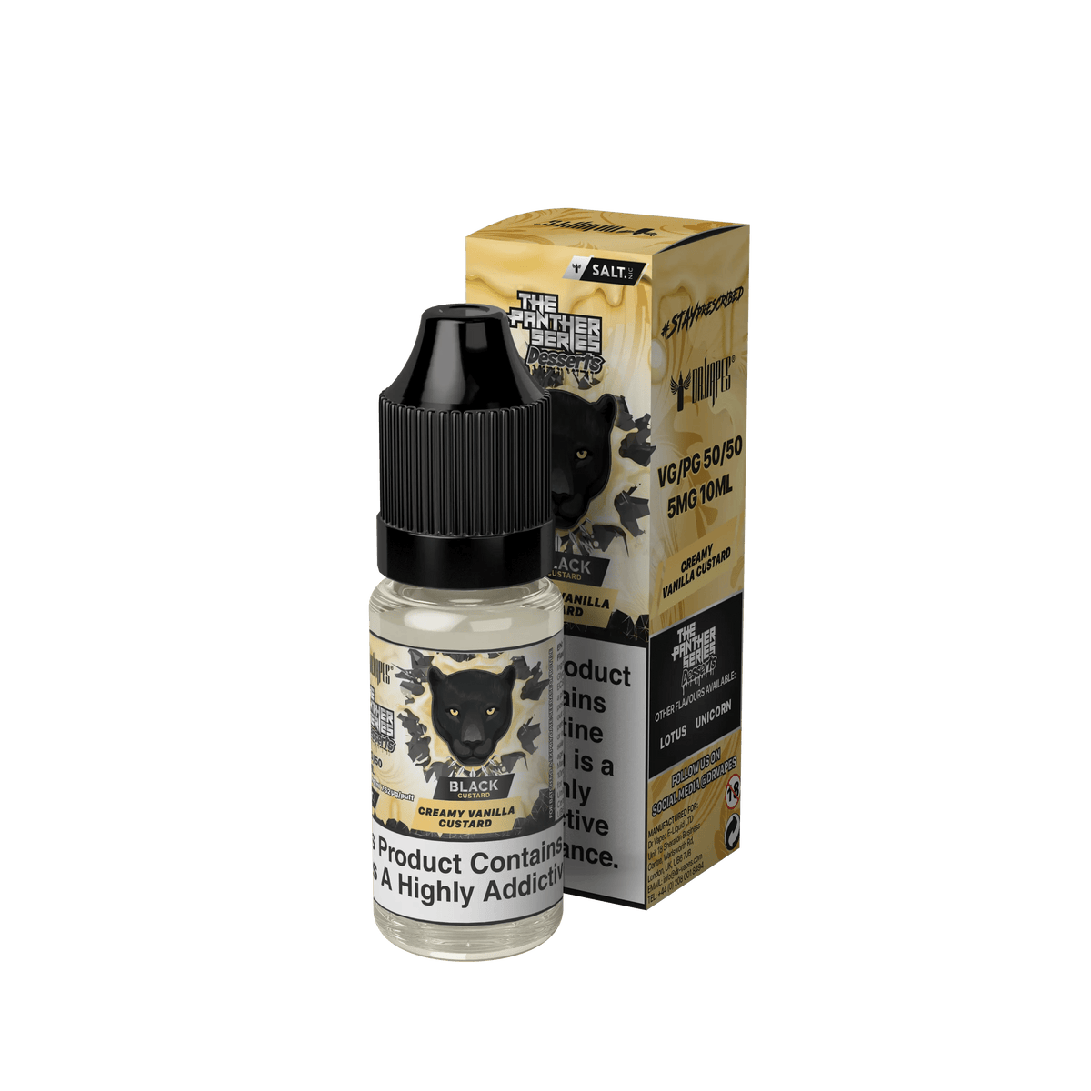 Black Custard 10ml Salt  Dr Vapes